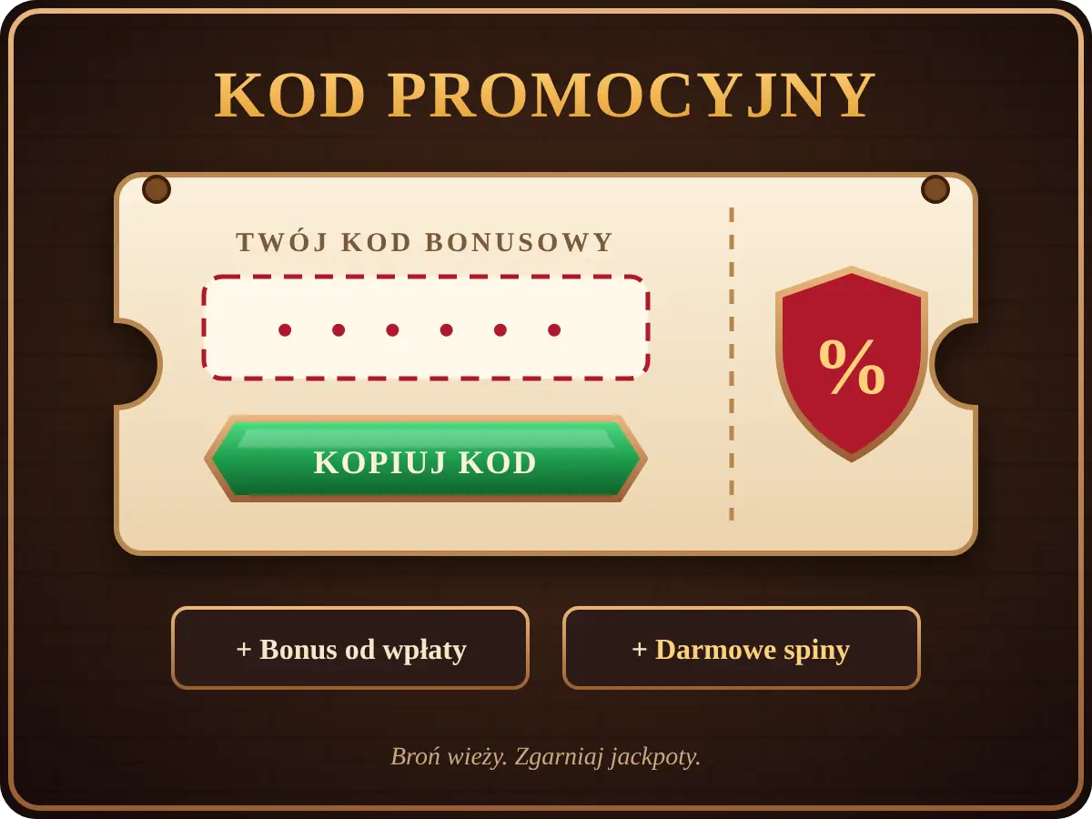CrazyTower Casino – kod promocyjny